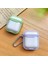 Apple Airpods 1. ve 2. Nesil Uyumlu Buzlu Transparan Renkli Çizgili Kılıf Bumper Koruma Kabı Hybrid 8