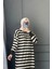 3389 Yeva Enine Çizgili Triko Tunik 2