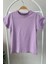 Unisex Çocuk Basic Kısa Kol T-shirt 5203 Lila 3