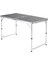Taburesiz Katlanabilir Piknik Masası Teleskopik Ayaklı - Füme 1