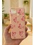 Realme C25 Uyumlu Kılıf Pembe Kalp Desenli Silikon Darbe Emici Klasik Korumalı Rubber Kapak 2