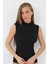 2 Adet Siyah Bambu Kadın Balıkçı Yaka Sıfır Kol Body Boğazlı Kolsuz Badi 7