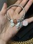 Gümüş Renk Pembe Deniz Kabuğu Charmlı Pandora Çelik Bileklik - Temalı Charm'lı Hazır Set Bileklik -Deniz ve Peri Temalı Gümüş Rengi Charm Bileklik 4
