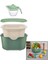 Yeşil 5pcs Mutfak Seti Pls.karıştırma Kap=4lt - Süzgeç=3.5lt - Kesim Pano - SIKACAK=0.25LT (5332) 1