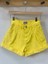 Kız Çocuk Pileli Lastikli Bel Şort 52701 Sarı 10