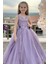 Kız Çocuk Tarlatanlı Gelinlik 2164 Mor 6