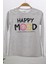 Mojo Kız Çocuk Happy Mood Baskılı Uzun Kol T-shırt 723135 Gri 4