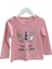 Mojo Kız Çocuk Tavşan Nakışlı Uzun Kol T-shirt 523408 Pembe 5