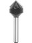 1/4inch Shanks Karbür Spoiler V-Flute 90 ° Tek Flüt Ruter Ruter Matkap Ucu Ucu Freze Freze Cuttters (Yurt Dışından) 1