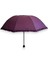 Mor Fırfırlı Manuel Kısa Boy Şemsiye 2