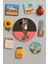 Modern ve Dekoratif Yuvarlak Buzdolabı Magneti Magnet Büyük Boy 10X10 cm - Minnie 1