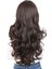 Yoğun Dalgalı Fiber Sentetik Uzun Perçemsiz Peruk/kahverengi 4