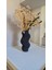 3D Baskı Dalgalı Tasarım Dekoratif Vazo – Modern Masa Üstü Dekor 18 cm 1