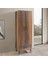 Dolap, Blesk 2 Kapaklı Çekmeceli Askılıklı Koyu Ceviz Gardırop 1