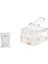 RJ11 Konnektör 2 Pın Telefon 100 Lü Paket Şeffaf HDX5018 1