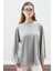 Çıtçıt Ayarlamalı Tshırt Gri Melanj 3