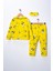 Kız Çocuk Civciv Desenli Pijama Takımı - Uyku Bandı Hediyeli 2