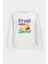 Kadın Meyve Baskılı Içi Şardonlu Bisiklet Yaka Oversize Sweatshirt 1