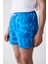 Erkek Yeşil-Mavi Baskılı Deniz Şortu E003802 11