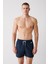 Erkek Lacivert Düz Deniz Şortu A31Y3800 11