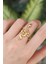 Pirinç Gold Renk Ayarlanabilir Yılan Yüzük - TJ-BYK3162 1