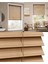 Wooden Blinds Doğal Ahşap Jaluzi Perde 50 mm,Alüminyum Kasalı - Cappuccino Meşe Kurdelasız 1