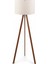 Ahşap Üç Ayaklı Kumaş Başlıklı Lambader – Modern Tripod Salon & Oturma Odası Aydınlatma Lambası 2