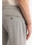 Erkek Gri Yanları Lastikli Ekose Duble Paça Elastan Slim Fit Pantolon A42Y3022 3