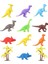683 Toy Play 12 Parça Renkli Mini Dinozor Figür Seti 4-6 cm 7