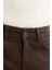 Erkek Kahverengi Eskitme Yıkamalı Esnek Berlin Slim Fit Jean Pantolon A42Y3532 1