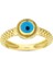 Nazar Boncuklu Altın Yüzük - 14K 9