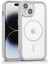 iPhone 15 Uyumlu Kamera Korumalı Magsafe Wireless Şarj Özellikli Mat Silikon Gri Renkli Silikon Telefon Kılıfı 1