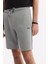 Erkek Gri Beli Lastikli Bağcıklı Soft Touch Örme Regular Fit Şort A51Y3602 9