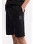 Erkek Siyah Beli Lastikli Bağcıklı Bi-Stretch 2 İplik Örme Regular Fit Şort A51Y3611 11