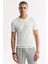 Erkek Ekru Polo Yaka Rayon Triko Regular Fit T-Shirt A51Y5015 13