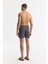 Erkek Siyah Hızlı Kuruyan Baskılı Çantalı Relaxed Fit Relaxed Fit Deniz Şortu A51Y3828 11
