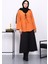 Oranj Ön Bağlamalı Yumoş Kimono 2