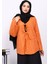 Oranj Ön Bağlamalı Yumoş Kimono 3