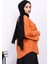 Oranj Ön Bağlamalı Yumoş Kimono 4