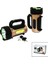 10W - Solar - USB Şarjlı 2ın1 El Feneri Renkli Fonksiyonel Smd LED (5324) 1