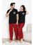 Erkek Pijama Takımı - Ekose Altlı-3 Düğmeli - %100 Pamuklu 12386 5