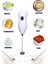 Pilli Mini Mixer Kahve Süt Köpürtücü Karıştırıcı Cappuccino Mixer 1