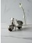 Minimalist Metal Vespa Motorsiklet Heykelcik - Gümüş Rengi Dekoratif Figür 3