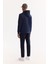 Erkek Lacivert Kapüşonlu Pamuklu Bi-Stretch Regular Fit Sweatshirt A52Y1201 12