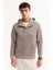 Erkek Gri Kapüşonlu Soft Touch Polar Regular Fit Sweatshirt A52Y1268 10