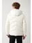 Erkek Beyaz Su İtici Kumaşlı Çıkma Kapüşonlu Şişme Mont A32Y6014 14