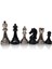 Klasik Metal Döküm Satranç Figür Takımı (Siyah-Gümüş) 2