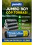 J650 Kalın Jumbo Boy Çöp Torbası 80X110 cm – 5 Koli(Toplam 50 Rulo / 32.5 Kg) | Endüstriyel Kalın Dayanıklı Opp Ambalajlı Çöp Poşeti Seti | Ev, Ofis, Bahçe ve Sanayi Kullanımı Için Ideal 5