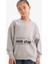 Kız Çocuk Relax Fit Bisiklet Yaka Baskılı Sweatshirt G3807A825WN 1