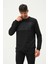 Erkek Baskılı Sweatshirt Siyah 4
